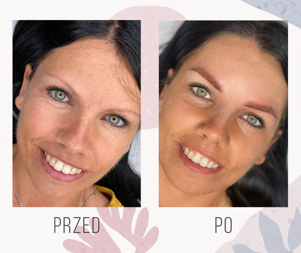 permanentne brwi przed po - OT CO